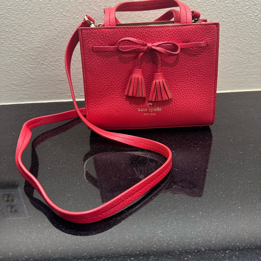 Kate Spade Coral Bag with removable crossbody